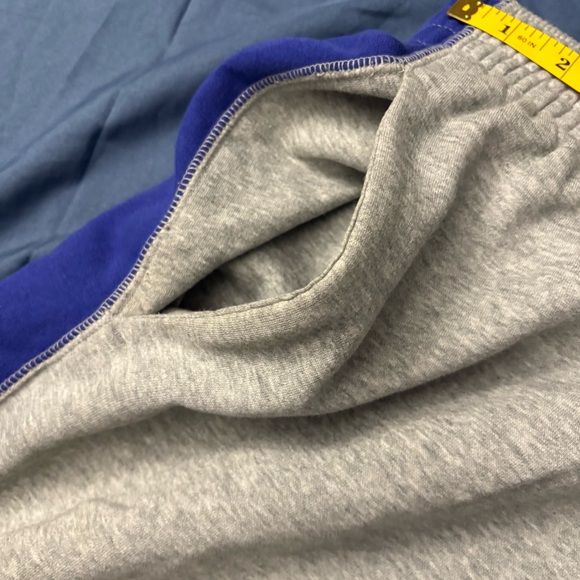 Nike Jordan men's fleece sweatpants in grey and blue "JORDAN" graphic logo XL - Picture 4 of 9